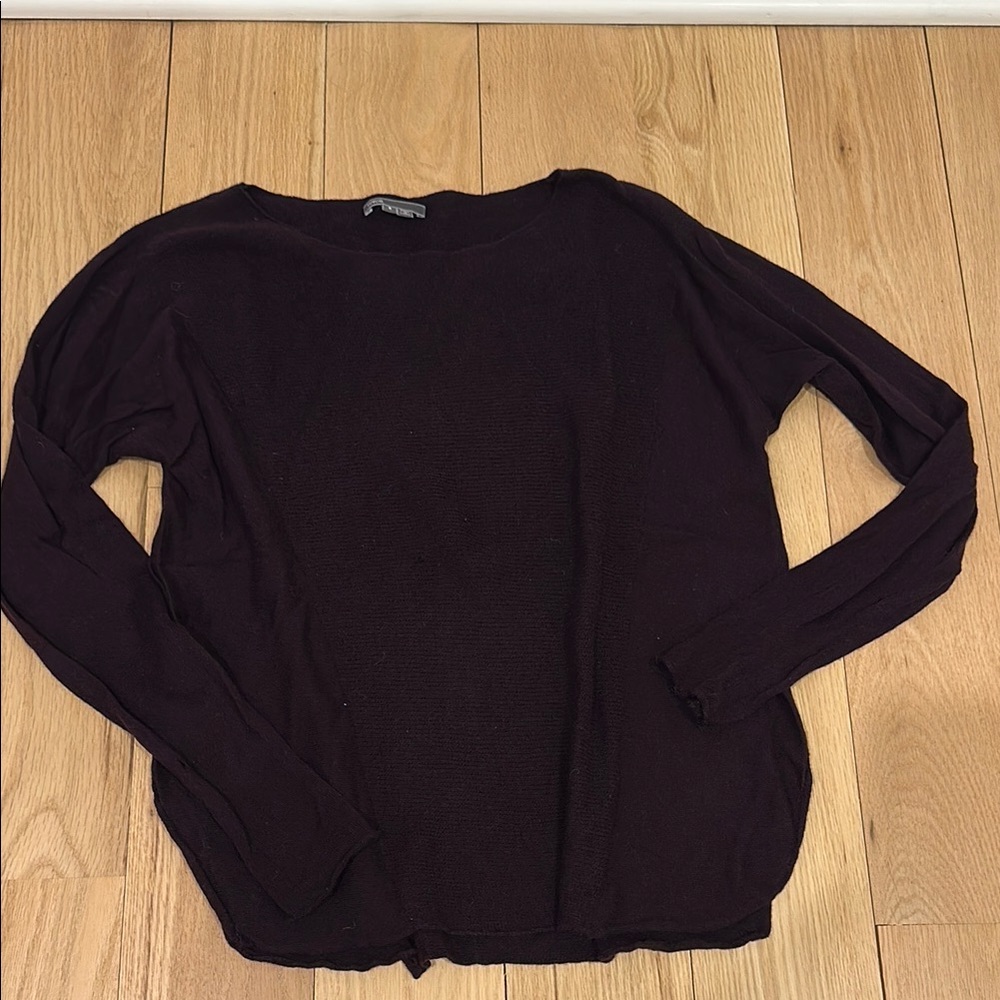 Purple Vince cashmere and wool sweater